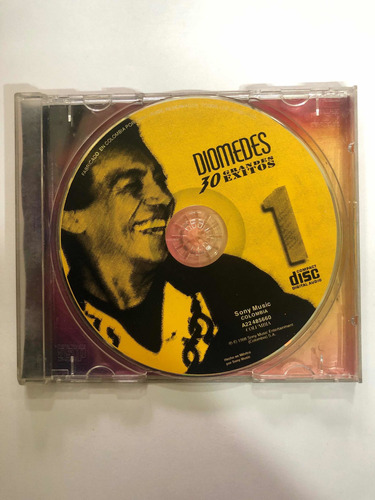 Cd Diomedes Diaz Grandes Éxitos Disco 1 Sin Carátula