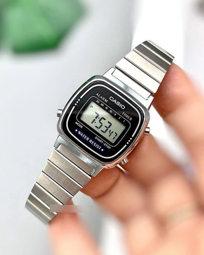 Imagen 3 de 3 de Reloj Casio La670wd Plateado Vintage Digital La670 -original