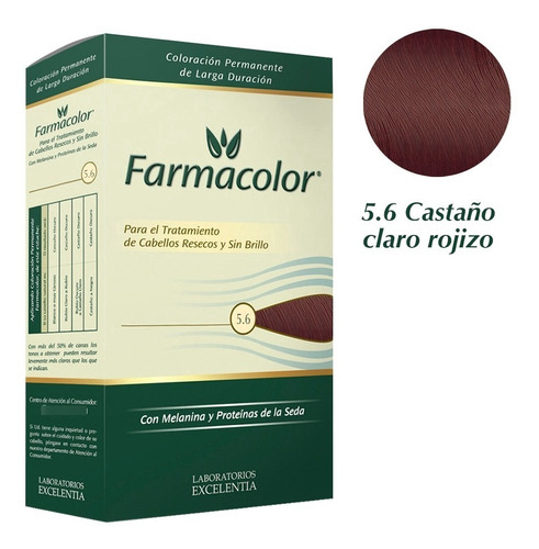 Farmacolor Kit Cast Cla Rojiz N°5.6 X 1 Estuche. De Fábrica.