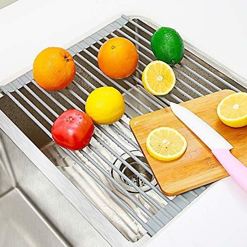 Rejilla Para Secar Platos Ohuhu Enrollable Multiusos Durable