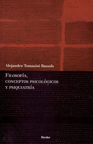 Libro Filosofia Conceptos Psicologicos Y Psiquiatria