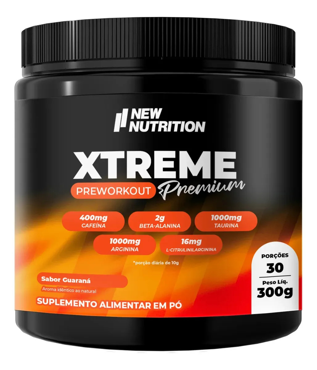 Suplemento En Pó Newnutrition Pré Treino De Pré-treino Xtreme® Premium Sabor Guaraná X 300g