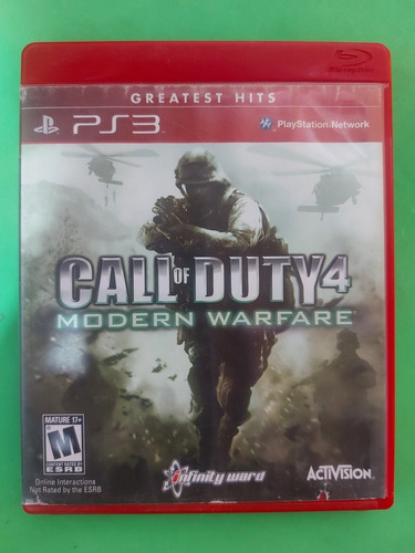 Jogo Call Of Duty Modern Warfare 4 Ps3 Mídia Fisica