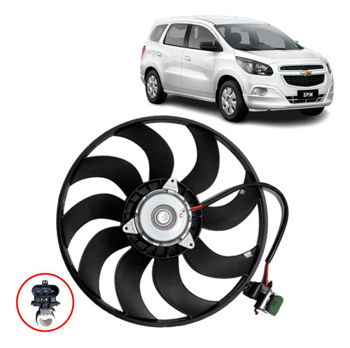 Motor E Ventoinha Radiador Spin 1.8 Flex 2013 2014 2015 2016