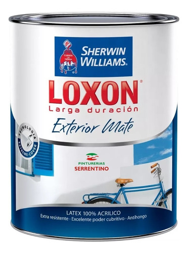 Loxon Pintura Latex Exterior Blanco 10 L Serrentino Acabado Mate