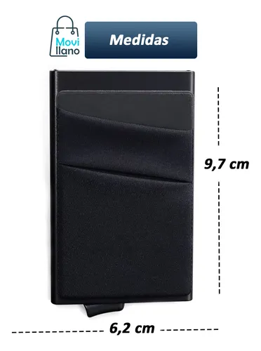 Pack 2 Tarjetero Billetera Rfid Slim Delgado Minimalista