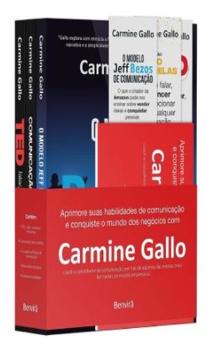 Combo Carmine Gallo Aprimore Suas Habilidades De Comunicação E Conquiste O Mundo Dos Negócios   1ª Edição 2023, De Gallo, Carmine. Editora Benvirá, Capa Mole Em Português