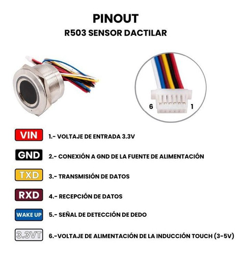 R503 Sensor Dactilar Ttl