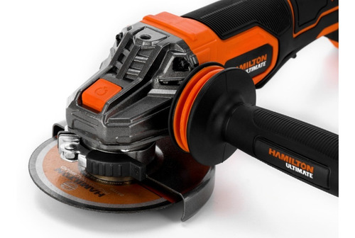 Imagen 4 de 10 de Amoladora 115mm 4.1/2'' Bateria 20v Inalambrica Hamilton