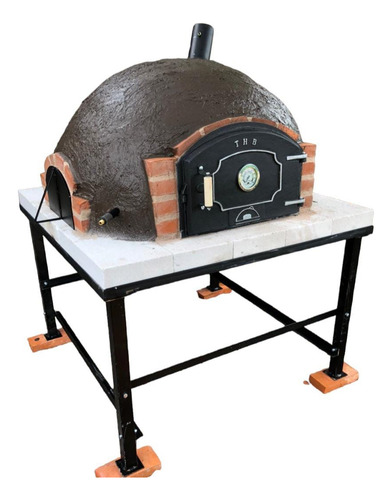 Fogonero Con Estructura Y Tapa De Apoyo Para Horno De Barro