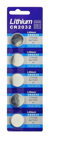 Set 5 Pilas Cr2032  Lithium