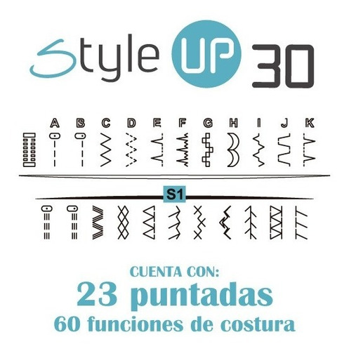 Imagen 3 de 8 de Máquina De Coser Style Up 30 Alfa