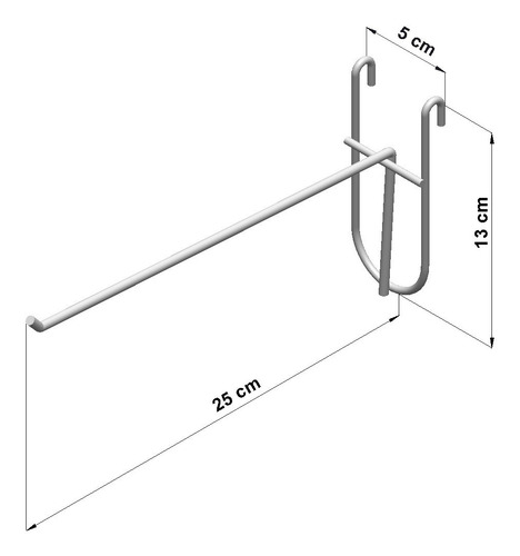 Imagen 9 de 10 de Paquete De 2 Rejas De 50x100cm Y 30 Ganchos