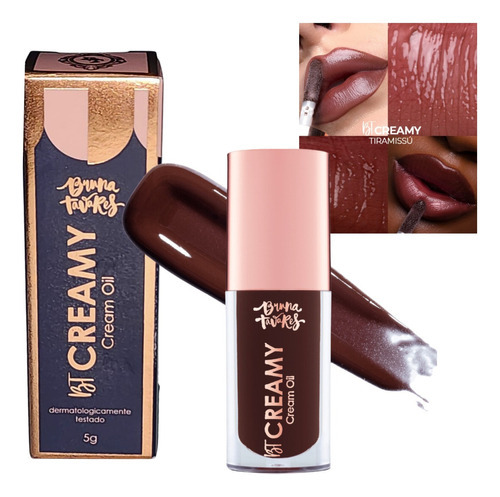 Aceite crema Bruna Tavares Bt Creamy Tiramissú 5g Acabamento Gloss