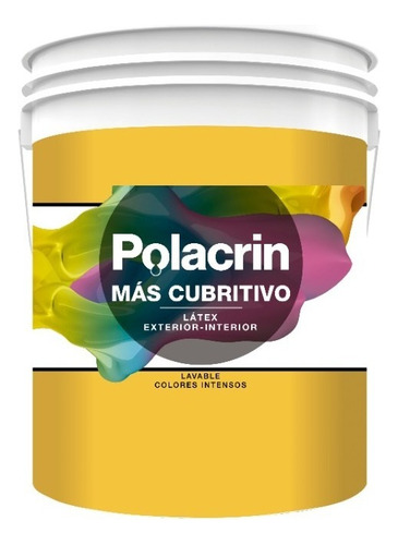 Polacrin Color Interior Exterior 4lts Premium Color Amarillo