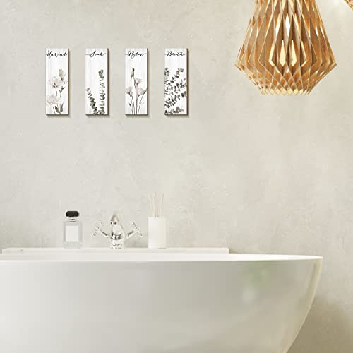 4 Piezas De Señales De Decoración De Pared Baño Que ...