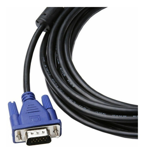 Imagen 2 de 7 de Cable Vga Macho Macho 1.5 Metro Para Monitor Pc Dvr