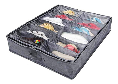 Organizador De Zapatos Bajo Cama Zapatillas Ropa 71x56x14cm