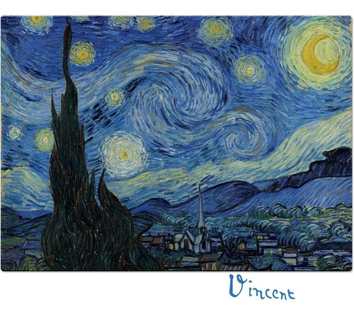 Quebra-cabeça Montado - A Noite Estrelada - Van Gogh