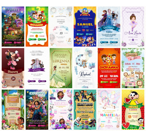 Convite Aniversario Virtual Personalizado Interativo Frozen