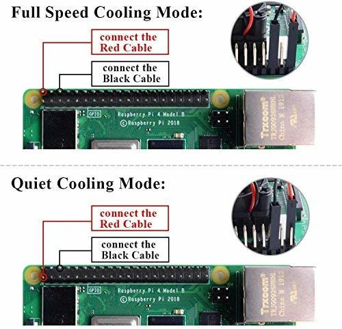 Ventilador Silencioso Geeekpi 4 Unidades Para Raspberry Pi 4