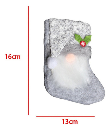 Colgante Bolsa Dulces Con Calcetín Navideño De Felpa