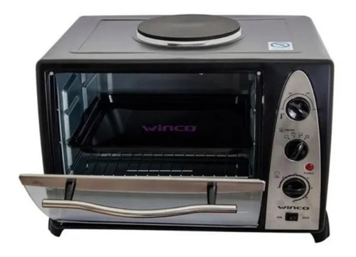 Horno Electrico Winco W636 Con 1 Hornalla Anafe 36l 1600w