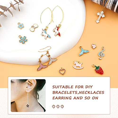 Dijes Esmaltados Coloridos Para Joyeria X100u