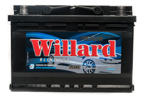 Bateria Willard 12 Volt 85 Amp Positivo Izquierda Invertida