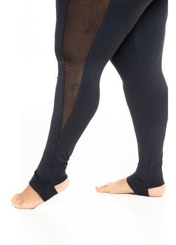 Legging Joana Dark Emana Bolso Tule Preto