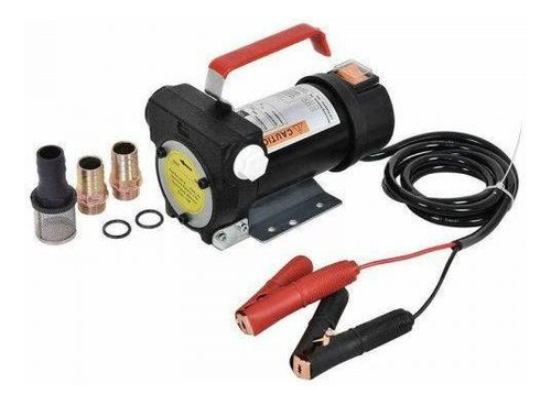 Imagen 2 de 2 de Kit Bomba Trasvasije Diesel 12v 175w Motor Manguera Pistola