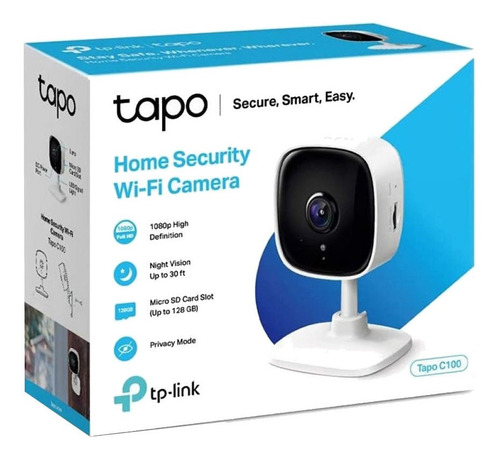 Imagen 4 de 5 de Camara Seguridad Ip Tplink Wifi Tapo C100 Fhd 1080p Microsd