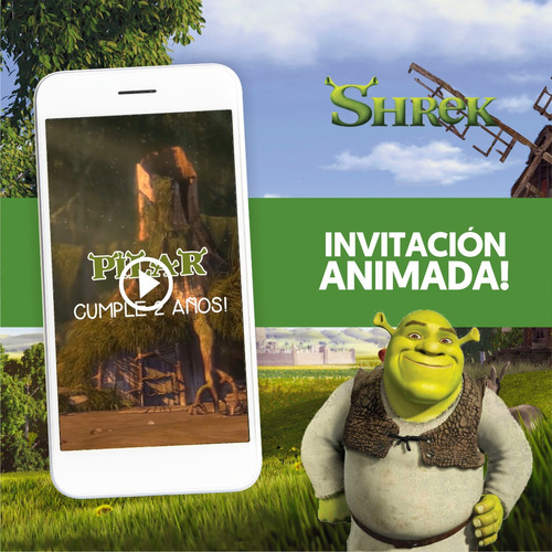 Video Invitación Animada - Shrek