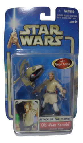 Obi Wan Coruscant Star Wars Ataque De Los Clones Hasbro 2002