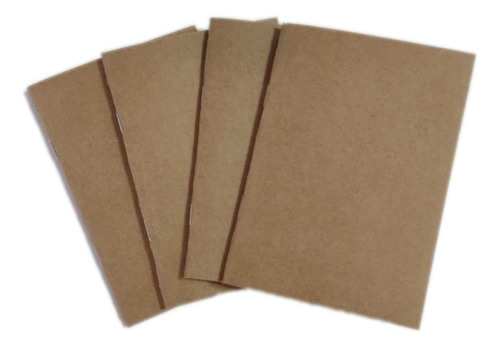 Libretas -cuadernos Lisas Kraft  (pack X 10 Unid)