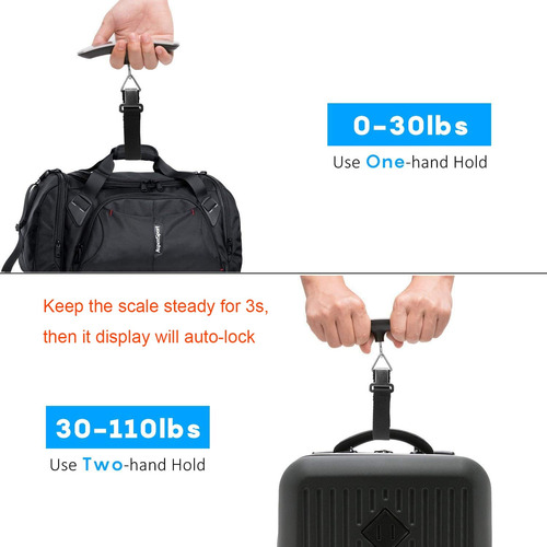 Báscula De Equipaje Digital Luxebell 50 Kg/110 Libras Platea