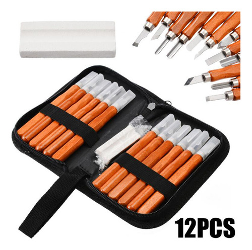 Juego De Herramientas Para Tallar Madera Diy 12 Unid/set