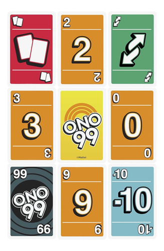 Mattel Games Ono 99 Juego De Cartas De The Makers Of Uno Jue