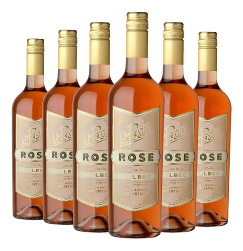 Vino La Posta Rose Malbec Caja X 6 X 750ml.