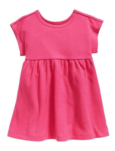 Vestido Bebé Old Navy Solido Fucsia