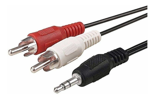 Cable Audio Mini Plug 3.5 Stereo A 2 Rca 1.8 Mts Auxiliar 