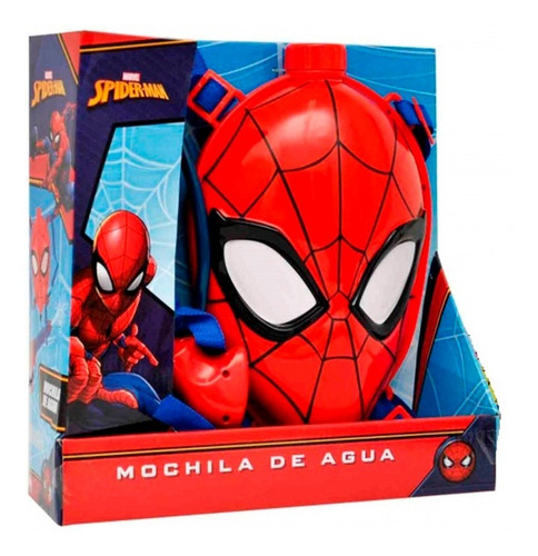 Mochila + Pistola Agua Spiderman Hombre Araña Niño Varones