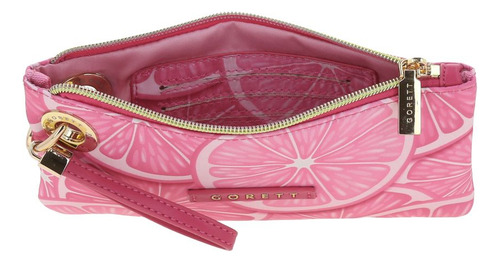 Bolsa Tote Gorett Isadora Gs25048-f Color Fucsia Correa De Hombro Fucsia Diseño De La Tela Lisa