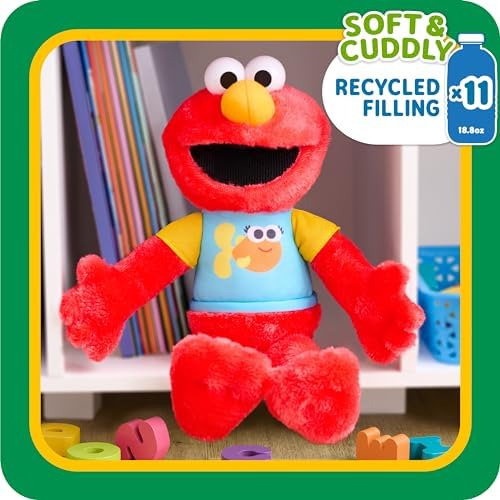 Elmo De Sesame Street: Peluche Que Canta Y Luce, 13 Cm