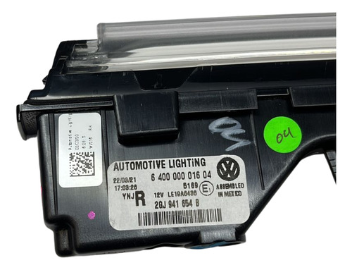 Lanterna Led Barra Grade Dianteira Original Taos 2021 A 2023