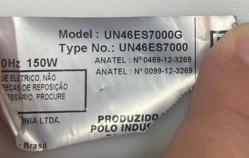 Auto Falante Tv Samsung Un46es7000g Original Usado (Usado)