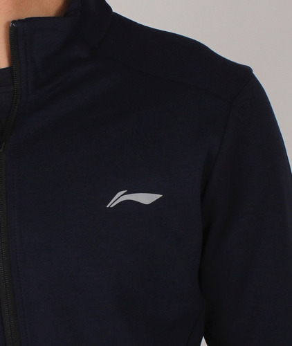 Imagen 3 de 4 de Sudadera Bolsillo Li-ning Nueva Azul Awdq035 Fpx