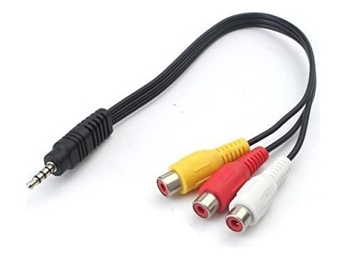 Cable Plug 3.5mm Macho A 3 Rca Hembra Audio Vídeo