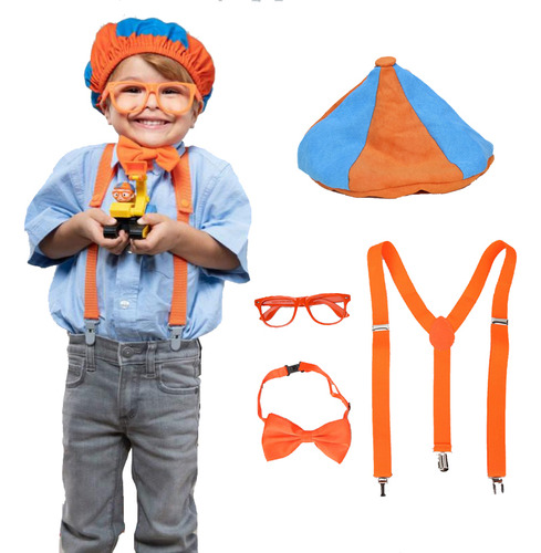 Conjunto De Vestir Blippi: Sombrero, Pajarita, Gafas, Acceso