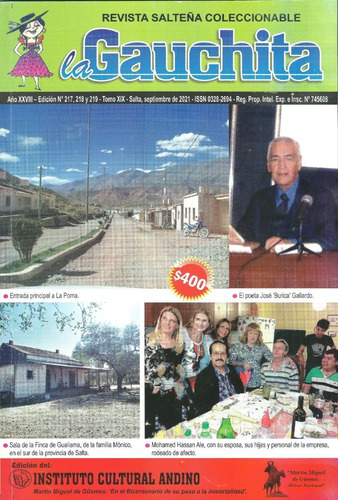 Imagen 2 de 3 de Revista La Gauchita 217, 218 Y 219, El Gringo De Mil Caminos